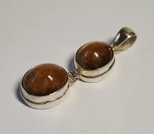 Nieuwe langwerpige zilveren hanger met een mooie  tijgerogen kopen? Bied vanaf 70!