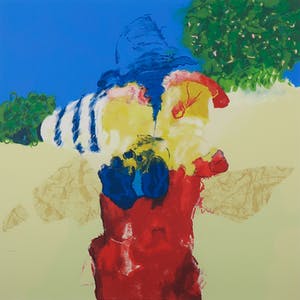 Henk van Vessem - Zeefdruk, Zonder titel - Ingelijst (Groot) kopen? Bied vanaf 40!