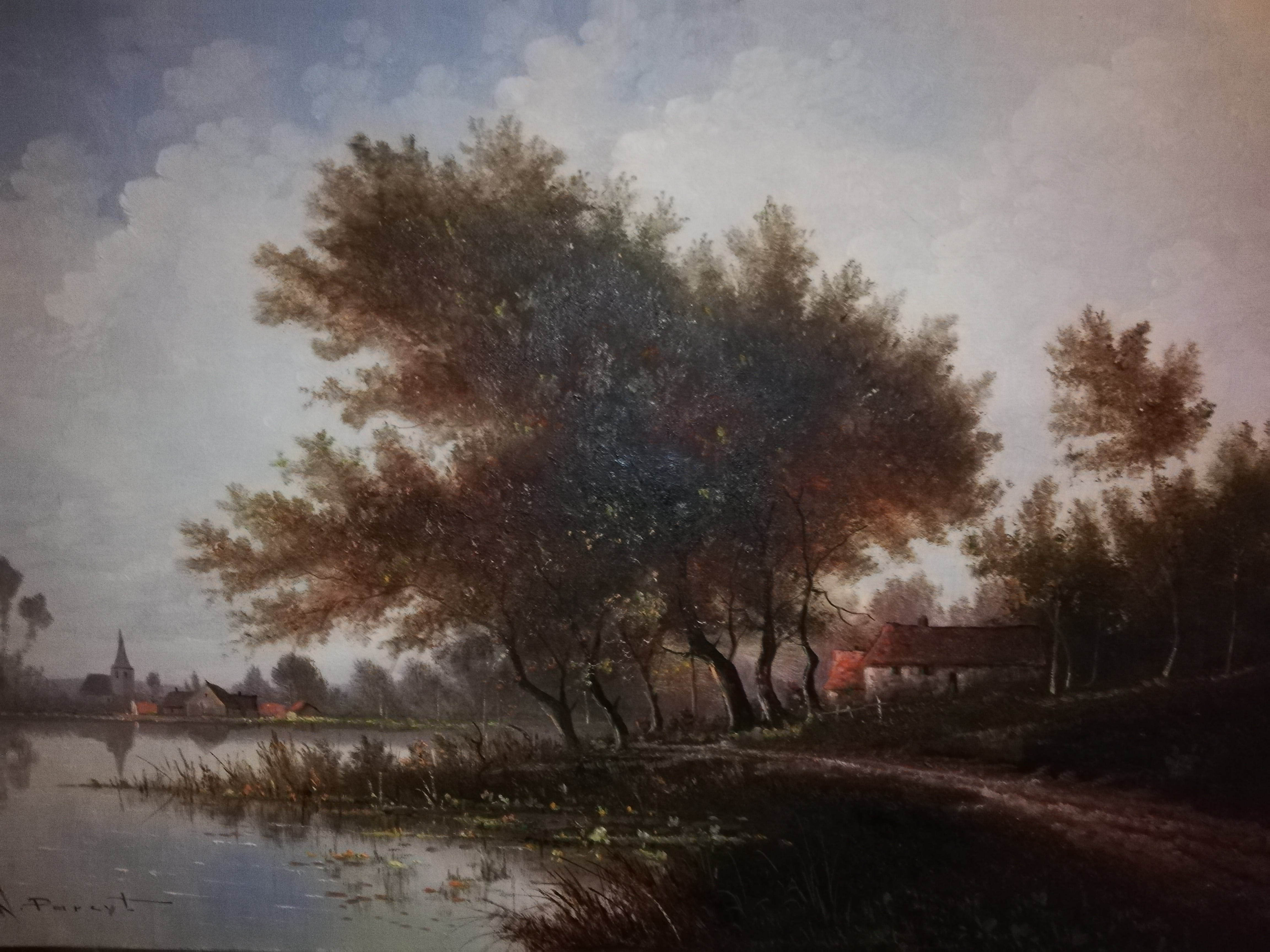 Niet of onleesbaar gesigneerd - N. Pareyt landschap kopen? Bied vanaf 1!