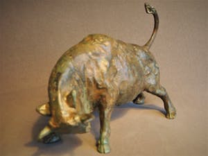 Pierre Chenet - Bronze Charging Bull (Taureau chargeants) signed P. Chenet- 20th century kopen? Bied vanaf 500!