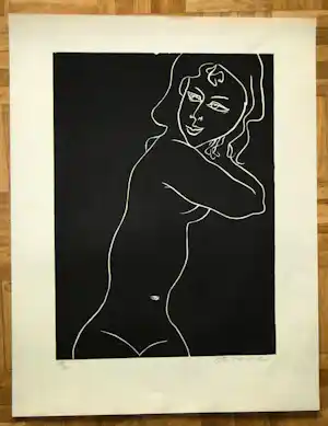 Ota Janecek - "Naked Girl" verkocht voor € 110!