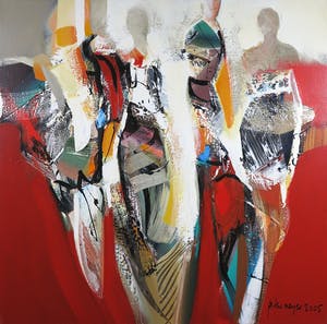 Peter Meijer - Acryl op doek, Mimesis (Groot) kopen? Bied vanaf 1!