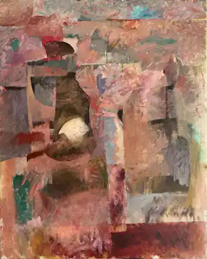 Wil Bouthoorn - olieverf op doek | 'zonder titel' | 1996 (Herkomst nalatenschap Bouthoorn) vendu pour 950€ !