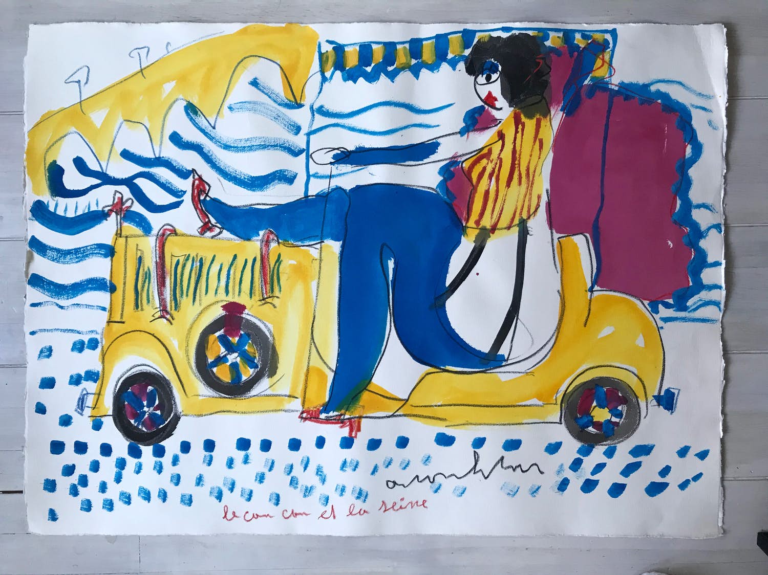 Anton Heyboer - Cancan danseres in auto verkocht voor € 495!