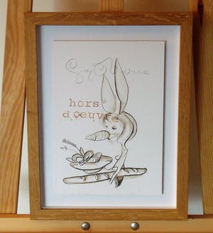 Guy Olivier - 'Hors d'oeuvre' (zwevend ingelijst), uniek werk kopen? Bied vanaf 295!