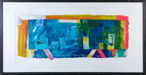 Jos Verwiel - Zeefdruk, Blueprint I- Ingelijst (Groot) verkauft für € 35!
