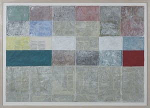 Henri Plaat - Gouache, Geometrisch-abstracte compositie - Ingelijst kopen? Bied vanaf 150!