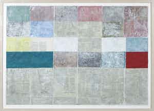 Henri Plaat - Gouache, Geometrisch-abstracte compositie - Ingelijst verkocht voor € 150!