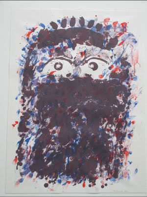 Jef Diederen - Hoofd - Zeefdruk 1993 kopen? Bied vanaf 1!