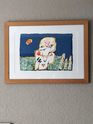 Lucebert - Lucebert: Litho, Vragend kind - Ingelijst kopen? Bied vanaf 149!