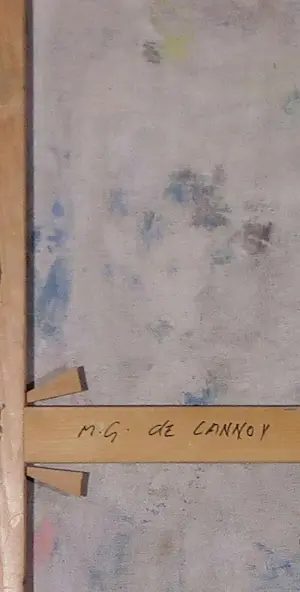 Monique de Lannoy - Olieverf op doek, Riff - Ingelijst (Zeer Groot) kopen? Bied vanaf 150!