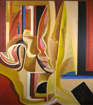 Han Sterk - Olieverf op paneel, Z.T. Abstracte compositie - Ingelijst (Zeer groot) kopen? Bied vanaf 1!