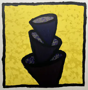 Wim van Willegen - handgesigneerde kleurenzeefdruk | 'P III' | 1994 kopen? Bied vanaf 50!