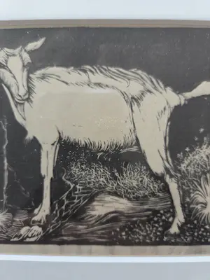 Jan Mankes - Geit. Ingelijst. kopen? Bied vanaf 59!