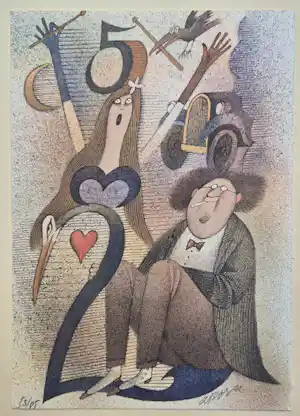 Adolf Born - Handgesigneerde en genummerde litho verkauft für € 125!