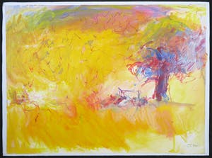 Franscz Witte - Acryl op papier, Sacraal kopen? Bied vanaf 1!