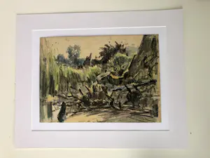 Henk Bellaard - Expressionistisch landschap kopen? Bied vanaf 100!