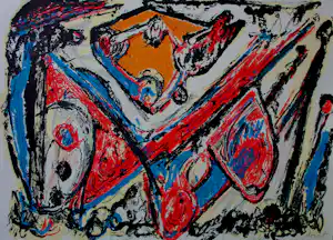 Jacques Doucet - Zeefdruk: abstracte voorstelling vendu pour 150€ !