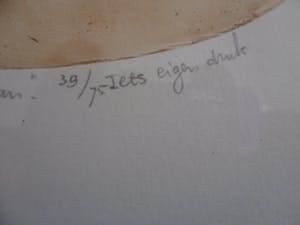 Leentje Linders - Ets, Titel, "De tweedekker Tasman". kopen? Bied vanaf 20!