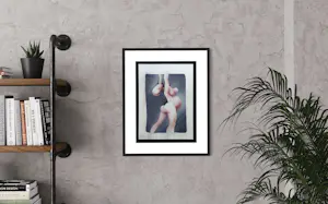 Yvon Adam - Seltenes erotisches Spraygemälde, gerahmt kopen? Bied vanaf 80!