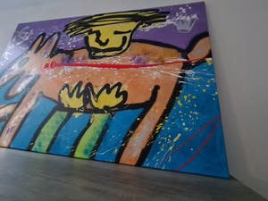 Espen Hagen - Horse Rider - gemengde techniek - doek - 2007 - gesigneerd kopen? Bied vanaf 1!