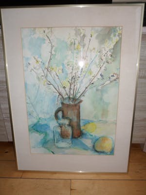 Hetty Giezen-Nieuwenhuys - Aquarel. Stilleven. kopen? Bied vanaf 40!