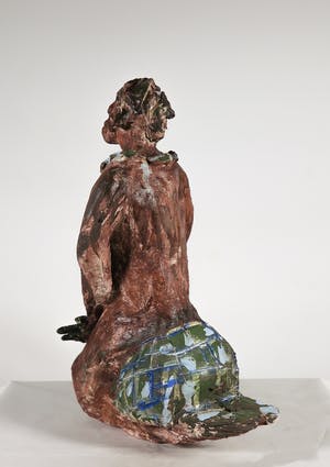 Joyce Bloem - Beschilderd keramiek, Zittend mens figuur kopen? Bied vanaf 1!