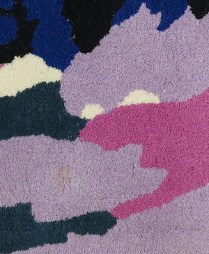 Karel Appel - Scheerwollen kleed, Stripes (Zeer groot) kopen? Bied vanaf 850!