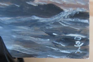 Niet of onleesbaar gesigneerd - Drieluik miniatuur schilderijtjes Indisch Landschap kopen? Bied vanaf 10!