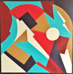 John Foppen - Geom. in six colours #03. kopen? Bied vanaf 1!