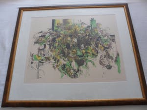 Kenneth Daley - etsen, Aquatint .titel, "Philodendron". kopen? Bied vanaf 10!