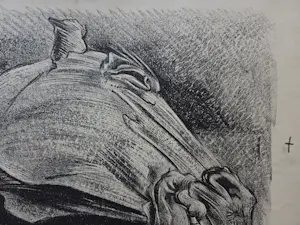 Douwe Jan van der Zweep - Paardenhoofd. Drukgesigneerd met monogram. kopen? Bied vanaf 79!