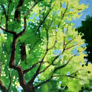 Willem Visser - Boom in tegenlicht kopen? Bied vanaf 70!