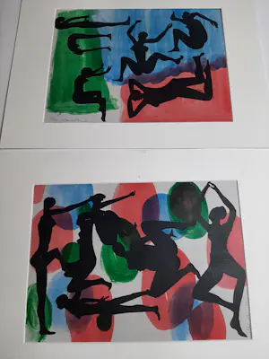 Hans Biezen - 2x Polygrafie 's werken, mensen kopen? Bied vanaf 40!