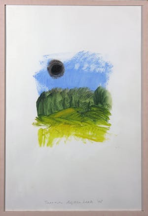 Threes Rijssenbeek - Acryl op papier, Zonder titel - Ingelijst kopen? Bied vanaf 1!