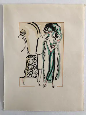 Kees van Dongen - In de garderobe - 1925 kopen? Bied vanaf 300!