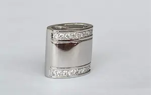 14 karaat Witgouden Hanger met 0.15 ct Diamanten kopen? Bied vanaf 180!