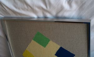 Niet of onleesbaar gesigneerd - Ingelijste gobelin , ‘Abstracte vormen’ - 1996 kopen? Bied vanaf 1!