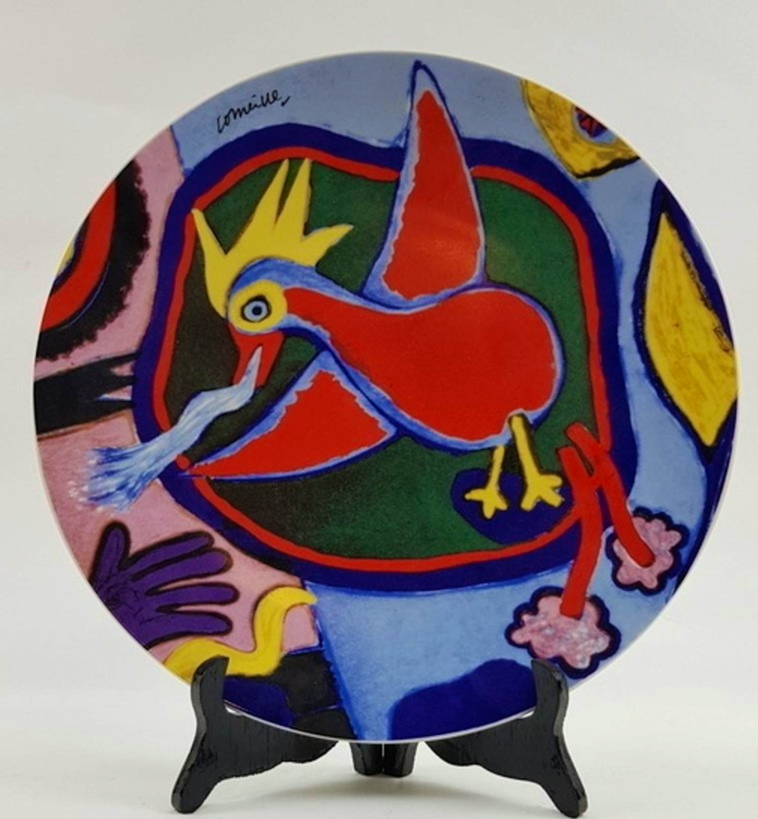 Corneille - Bord/schaal 'Vuurvogel' verkocht voor € 50!