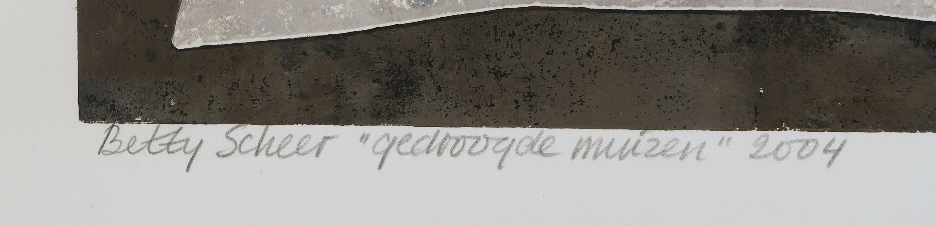 Betty Scheer - Linosnede, Gedroogde muizen kopen? Bied vanaf 1!