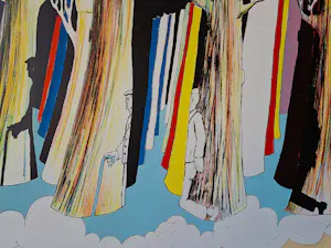 Hannes Postma - Groot kleuren litho - code? het vroedmeester effect ...- gelmt. oplage (75) kopen? Bied vanaf 49!