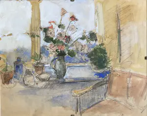 Hendrik Hemmes - Interieur met bloemen kopen? Bied vanaf 25!