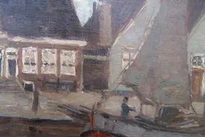 Rene De Baugnies - Schip aan de kade . kopen? Bied vanaf 110!