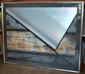 John Spek - Geschonden land III - grote metalen rvs collage kopen? Bied vanaf 125!