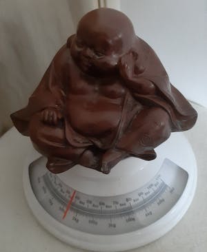 Niet of onleesbaar gesigneerd - Hotei -Steen kopen? Bied vanaf 1!