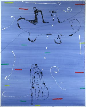 Dodog Soeseno - Gemengde druktechniek met acrylverf, Zonder titel - Ingelijst (Groot) kopen? Bied vanaf 1!