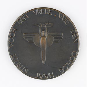 Dirk Bus - Bronzen penning: Vrede, 1931 kopen? Bied vanaf 50!
