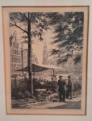 Maarten Langbroek - Singel in Amsterdam, ingelijst kopen? Bied vanaf 29!