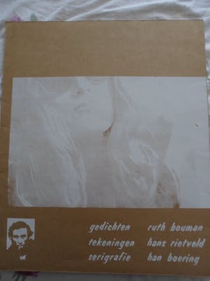 Hans Rietveld - Map met 9 zeefdrukken van Hans Rietveld en teksten van Ruth Bouman kopen? Bied vanaf 15!