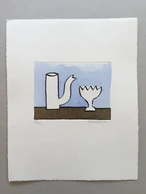 Klaas Gubbels - ets met aquarel ingekleurd - oplage 40 ex. kopen? Bied vanaf 325!